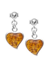 Paar Ohrh&auml;nger OSTSEE-SCHMUCK "OSTSEE-SCHMUCK Ohrh&auml;nger Herz 12 mm Ohrh&auml;nger Herz 12 mm", wei&szlig; (wei&szlig;, neutral), Ohrringe, Damen, 24 x 12mm, Silber 925 (Sterlingsilber), Paar Ohrh&auml;nger