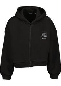 Sweatjacke Blue Seven "Blue Seven Sweatjacke", M&auml;dchen, Gr. 164, schwarz (9990, schwarz), 60% Baumwolle, 40% Polyester, normal normal, Rundhals, normaler Saum, Sweatjacken Sweatjacke