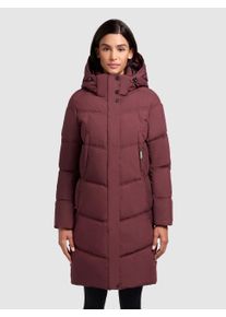 Steppmantel Khujo "GRAYA", Damen, Gr. S (36), moscato rot, Steppware, Obermaterial: 70% Baumwolle, 30% Polyamid. Futter: 100% Polyester. Wattierung: 100% Polyester, unifarben, ca. Mitte Oberschenkel, M&auml;ntel Steppmantel