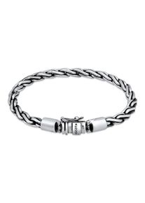 Armkette Kuzzoi "Armband Herren Kordel Kastenverschluss Unisex 925er Silber" Gr. 230, silber, Armb&auml;nder, Herren, 230, Silber 925 (Sterlingsilber), Armkette