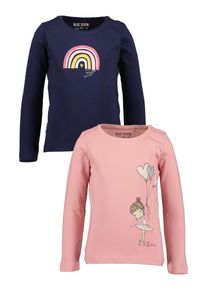 Langarmshirt Blue Seven "Blue Seven Langarmshirts", M&auml;dchen, Gr. 116, bunt (m004, multipack 4), 100% Baumwolle, normal, Rundhals, Shirts Langarmshirt