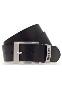 Lederg&uuml;rtel Mustang, Herren, Gr. 11,5, schwarz, Rindsleder, unifarben, G&uuml;rtel Lederg&uuml;rtel, Feine Haarnarbung, Vintagecharakter, 4 cm, Topseller