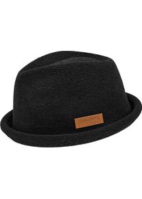 Trilby Chillouts "Tocoa Hat", Herren, Gr. S/M, schwarz, Feinstrick, Kunstfaser, unifarben, H&uuml;te Trilby, schnelltrocknend, langlebig, Formbest&auml;ndig