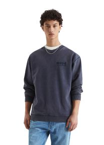 Marc O'Polo Sweatshirt MARC O'POLO DENIM, Herren, Gr. S, blau (true navy), angeraute Sweatware, Obermaterial: 100% Baumwolle, relaxed fit, Rundhals, Rippb&uuml;ndchen, Sweatshirts Sweatshirt
