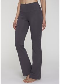 active by Lascana Jazzpants LASCANA ACTIVE, Damen, Gr. 44/46, N-Gr, grau (anthrazit), Single Jersey, Obermaterial: 95% Baumwolle, 5% Elasthan, unifarben, Basic, lang, Hosen Jazzpants, mit breitem B&uuml;ndchen, Topseller