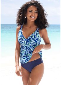 Bikini-Hose Vivance "Jelly", Damen, Gr. 44, N-Gr, blau (marine), Obermaterial: 80% Polyamid, 20% Elasthan. Futter: 100% Polyester, bedruckt, Badehosen Bikini-Hose, mit buntem Print, Topseller