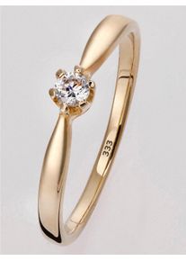 Fingerring Lady Gr. 18, gold (gelbgold 375), Fingerringe, Damen, 18, Gold Metall, Gold, Metall, Fingerring