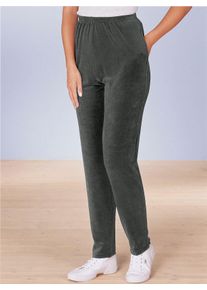 Nickihose Classic Basics, Damen, Gr. 44/46, Normalgr&ouml;&szlig;en, grau (dunkelgrau), 80% Baumwolle, 20% Polyester, unifarben, lang, Hosen Nickihose