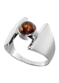 Fingerring OSTSEE-SCHMUCK "- Asina - Silber 925/000 - Bernstein" Gr. 54, silber (silber 925, silberfarben, wei&szlig;), Fingerringe, Damen, 54, Fingerring