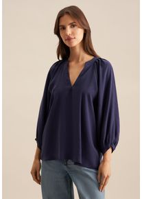 Tunika Seidensticker "Schwarze Rose", Damen, Gr. 44, blau (marineblau), 88% Modal, 12% Polyester, unifarben, Tuniken Tunika