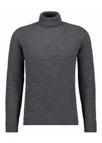 Rundhalspullover Ragman, Herren, Gr. 50, grau (anthrazit), Strick, 90% Wolle 10% Cashmere, ohne Ausschnitt, Pullover Rundhalspullover