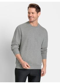 Sweatshirt Catamaran, Herren, Gr. 48/50, grau (grau, meliert), 88% Baumwolle, 12% Polyester, meliert, Rundhals, Sweatshirts Sweatshirt