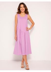 Sommerkleid "Sommerkleid", Damen, Gr. 40/42, Normalgr&ouml;&szlig;en, lila (orchidee), 100% Baumwolle, unifarben, lang, Rundhals, Kleider Sommerkleid