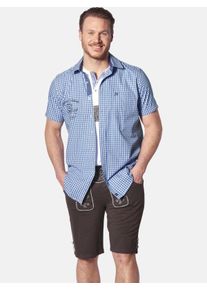 Kurzarmhemd Jan Vanderstorm "Kurzarmhemd KJETTIL", Herren, Gr. 4 XL, weit, blau, Obermaterial: 100% Baumwolle CO., Hemden Kurzarmhemd