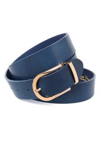 Lederg&uuml;rtel Anthoni Crown, Damen, Gr. 95, blau, Leder, unifarben, G&uuml;rtel Lederg&uuml;rtel, Pflanzlich gegerbter Vollrindlederg&uuml;rtel