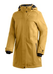 Winterjacke Maier Sports "Lisa 2.1", Damen, Gr. 44, gelb (sonnengelb), 100% Polyester, Jacken Winterjacke, Damen Mantel, atmungsaktiver Wintermantel, wasserdicht, Regular Fit