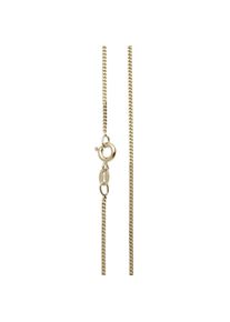 Silberkette OSTSEE-SCHMUCK "- Panzer diamantiert 1,3 mm breit - Silber 925/000, vergoldet -" Gr. 50, gold (goldfarben, gelb), Halsketten, Damen, 50, Silber 925 (Sterlingsilber), Silberkette