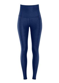 Leggings WINSHAPE "Functional Comfort HWL117C", Damen, Gr. S, Normalgr&ouml;&szlig;en, blau (rich blau), 85% Polyester, 15% Elasthan, Hosen Leggings, mit V-Shape Applikation und Core-Bund
