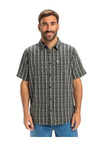 Funktionshemd Quiksilver "Street Way", Herren, Gr. L, US-Gr&ouml;&szlig;en, schwarz (schwarz street way), Obermaterial: 100% Walkfrottier;, Hemden Funktionshemd