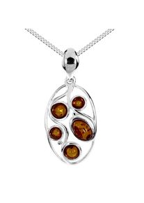 Kette mit Anh&auml;nger OSTSEE-SCHMUCK "- Cailin - Silber 925/000 - Bernstein" Gr. 42, silber (silber 925, silberfarben, wei&szlig;), Schmuck_Sets, Damen, 42, Silber 925 (Sterlingsilber), Kette mit Anh&auml;nger