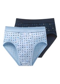 Slip Schiesser "Cotton Essentials", Herren, Gr. 7, 901, sonstiges, Feinripp, Obermaterial: 100% Baumwolle, k&ouml;rpernah, Unterhosen Slip, mit Eingriff, gemustert, Feinripp
