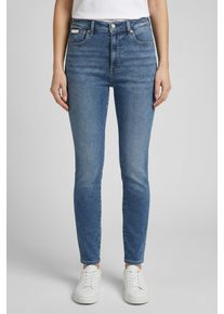 High-waist-Jeans Calvin Klein Jeans, Damen, Gr. 25, L&auml;nge 32, vintage avenue, Denim/Jeans, Obermaterial: 80% Baumwolle, 12% Polyester, 6% Elastomultiester, 2% Elasthan, skinny fit lang, Jeans High-waist-Jeans, skinny fit, used washed