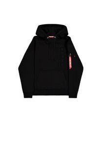 Hoodie Alpha Industries "Embroidery Hoodie", Herren, Gr. L, schwarz, Obermaterial: 80% Baumwolle, 20% Polyester, regular fit, Sweatshirts Hoodie