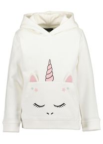 Hoodie Blue Seven "Blue Seven Hoodie", M&auml;dchen, Gr. 116, wei&szlig; (0100, sanftes wei&szlig;), 100% Baumwolle, normal normal, Rundhals, gerader Abschluss, Sweatshirts Hoodie