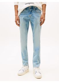 Slim-fit-Jeans Tommy Jeans "Scanton Slim", Herren, Gr. 33, L&auml;nge 36, denim light, Denim/Jeans, Obermaterial: 95% Baumwolle, 4% sonstige Fasern, 1% Elasthan, regular fit lang, Jeans Slim-fit-Jeans, Slim?Fit?Jeans mit mittlerer Leibh&ouml;he, 5?Pocket?Design