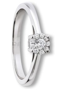 Silberring ONE ELEMENT "Zirkonia Ring aus 925 Silber" Gr. 58, silber, Fingerringe, Damen, 58,mit Zirkonia, Silber 925 (Sterlingsilber), Silberring