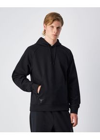 Kapuzensweatshirt Champion, Herren, Gr. L (52/54), schwarz (nbk), Obermaterial: 69% Polyester, 26% Baumwolle, 5% sonstige Fasern, Sweatshirts Kapuzensweatshirt