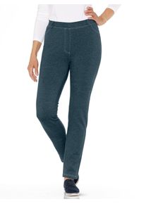 Stretch-Hose Classic Basics, Damen, Gr. 44, Normalgr&ouml;&szlig;en, blau (petrol, meliert), 49% Baumwolle, 46% Polyester, 5% Elasthan, unifarben, lang, Hosen Stretch-Hose
