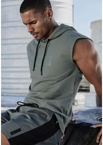 Kapuzenpullover Le Jogger, Herren, Gr. S (44/46), gr&uuml;n, Sweatware, Obermaterial: 50% Polyester, 45% Baumwolle, 5% Elasthan, bedruckt, unifarben, bequem h&uuml;ftlang, Pullover Kapuzenpullover, mit Druck und Kordelzug, Topseller