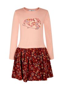 Sommerkleid happy girls "dress", M&auml;dchen, Gr. 104, EURO-Gr&ouml;&szlig;en, salmon pink, Stoff, 100% Baumwolle, normal, Kleider Sommerkleid