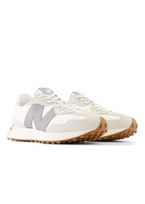 Sneaker New Balance "327", Damen, Gr. 39,5, grau (shadow grau), Leder, Synthetik, Schuhe Sneaker