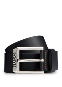 Lederg&uuml;rtel Hugo "Gelio Sz40", Herren, Gr. 110, schwarz (schwarz 001), Leder, unifarben, G&uuml;rtel Lederg&uuml;rtel, mit Markenlabel von Hugo
