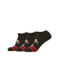 Sneakersocken Ellesse "Socken MELNA TRAINER LINER 3er Pack", Damen, Gr. 47-50, schwarz, Obermaterial: 75% Baumwolle CO. 21% Polyester PES. 2% Polyamid PA. 2% Elasthan EL., Socken Sneakersocken