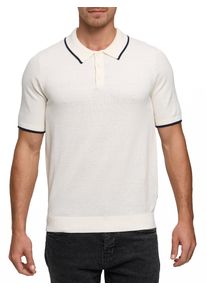 Poloshirt INDICODE "INNomi Polo", Herren, Gr. L, vanilla, Strick, Obermaterial: 100% Baumwolle, unifarben, regular fit, Shirts Poloshirt