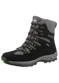 Winterboots Polarino "Glacier", Herren, Gr. 43, anthrazit, schwarz, Nylon, Synthetik, kontrastfarbene Details, Schuhe Winterboots, mit Comfortex-Membrane