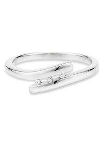 Fingerring Bruno Banani "Schmuck Geschenk Silber 925 Damenring" Gr. 53, silber (silberfarben, kristallwei&szlig;), Fingerringe, Damen, 53, Silber 925 (Sterlingsilber), 1,8mm, Fingerring, mit Zirkonia (synth.)