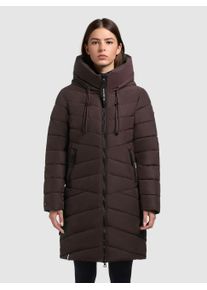 Steppmantel Khujo "VARE", Damen, Gr. L (40), moody plum, Steppware, Obermaterial: 100% Polyester. Futter: 100% Nylon. Wattierung: 100% Polyester, unifarben, elastischer Bund, M&auml;ntel Steppmantel