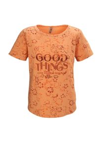 G.I.G.A. by Killtec T-Shirt "GS 47 WMN TSHRT", Damen, Gr. 50, rot (apricot), Obermaterial: 95% Baumwolle, 5% Elasthan, G.I.G.A. DX BY KILLTEC, Shirts T-Shirt, Florales Damen T-Shirt, elastisch, hoher Baumwollanteil, bequem