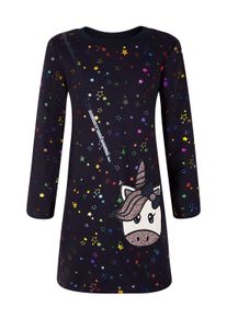 Sommerkleid happy girls "dress", M&auml;dchen, Gr. 122, EURO-Gr&ouml;&szlig;en, blau (navy), Stoff, 100% Baumwolle, normal, Kleider Sommerkleid