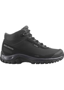 Winterstiefel Salomon "SHELTER WP W", Damen, Gr. 38,5, schwarz, nine iron, excalibur, Synthetik, Textil, Schuhe Winterstiefel, Winterschuhe, Winterboots, Snowboots, wasserdicht