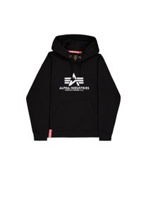 Hoodie Alpha Industries "Basic Hoodie BL", Herren, Gr. XS, schwarz, Obermaterial: 80% Baumwolle, 20% Polyester, regular fit, Sweatshirts Hoodie