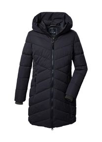 G.I.G.A. by Killtec Steppmantel "GW 17 WMN QLTD PRK", Damen, Gr. 40, blau (navy), Oberstoff: 100% Polyester, Futter: 100% Polyester (recycelt), Wattierung: 100% Polyester, G.I.G.A. DX BY KILLTEC, M&auml;ntel Steppmantel, Schmaler, wasserabweisender Damenparka mit 8.000 mm Wassers&auml;ule