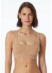 Bustier Schiesser "Casual Seamless", Damen, Gr. XXL, N-Gr, maple, Microtouch, Obermaterial: 95% Polyamid, 5% Elasthan, BHs Bustier, 2in1, wendebar, U- oder V-Ausschnitt, ohne st&ouml;rende Seitenn&auml;hte