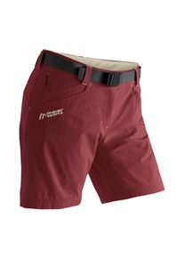 Funktionsshorts Maier Sports "Lulaka Shorts", Damen, Gr. 36, Normalgr&ouml;&szlig;en, rot (weinrot), 90% Polyamid, 10% Elasthan, Hosen Funktionsshorts, Damen Shorts, kurze Wanderhose, Outdoorhose mit 4 Taschen, Regular Fit