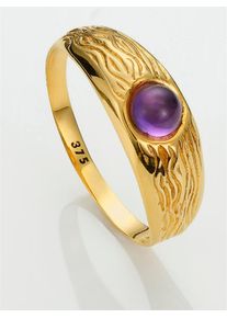 Fingerring Lady Gr. 20, gold (gelbgold 375), Fingerringe, Damen, 20, Metall, Fingerring