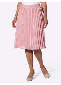 Plisseerock Classic Basics, Damen, Gr. 42, lila (hortensie), 100% Polyester, unifarben, knielang, R&ouml;cke Plisseerock